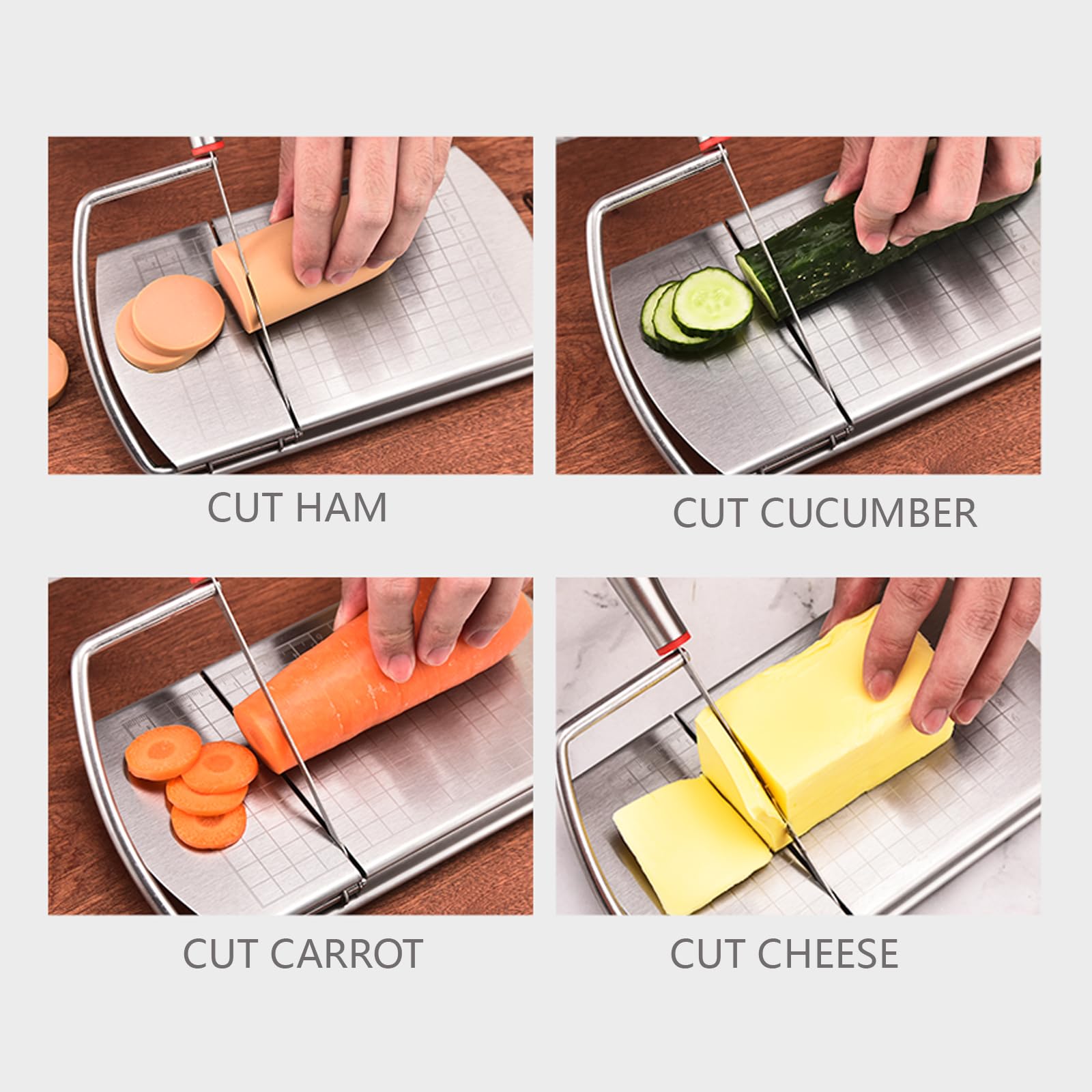 Amazon.com: ISZW Multipurpose Cheese Slicer Cutter, Stainless